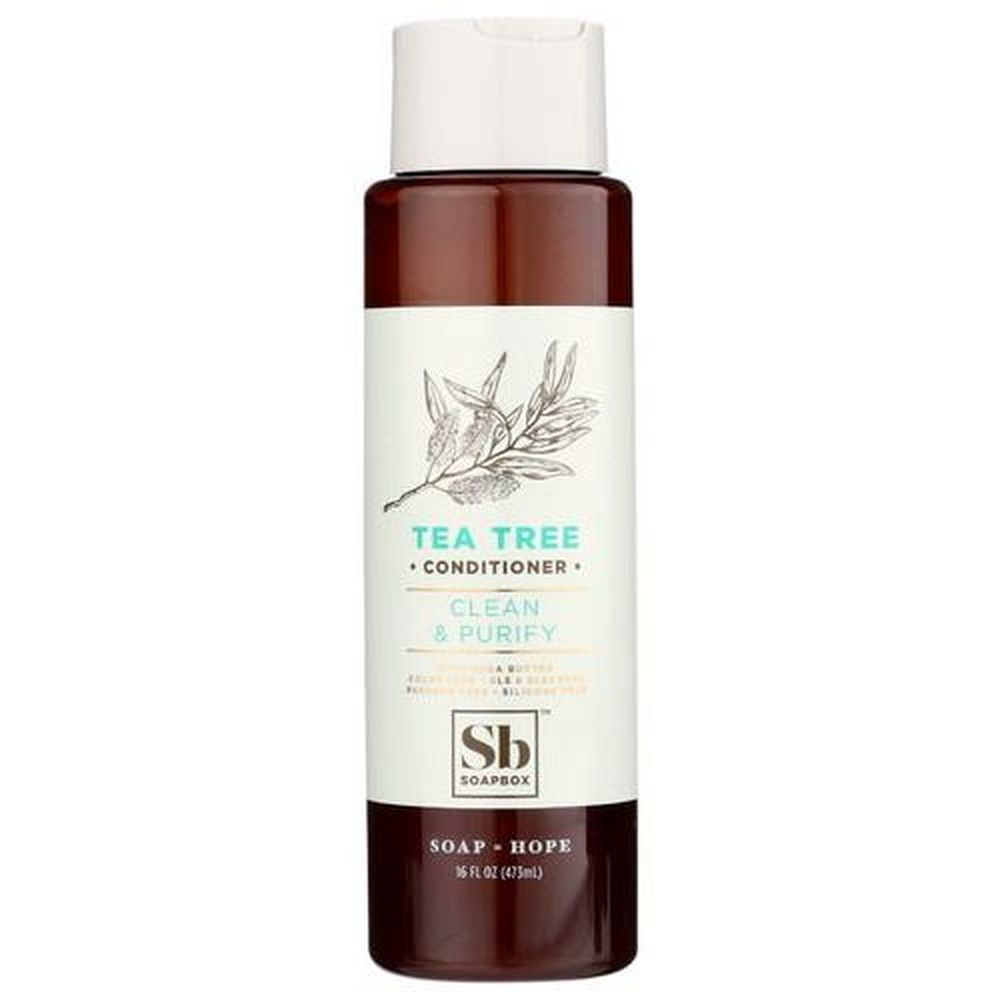 Soapbox Clean and Purify Tea Tree Conditioner, 16 Fluid Ounce