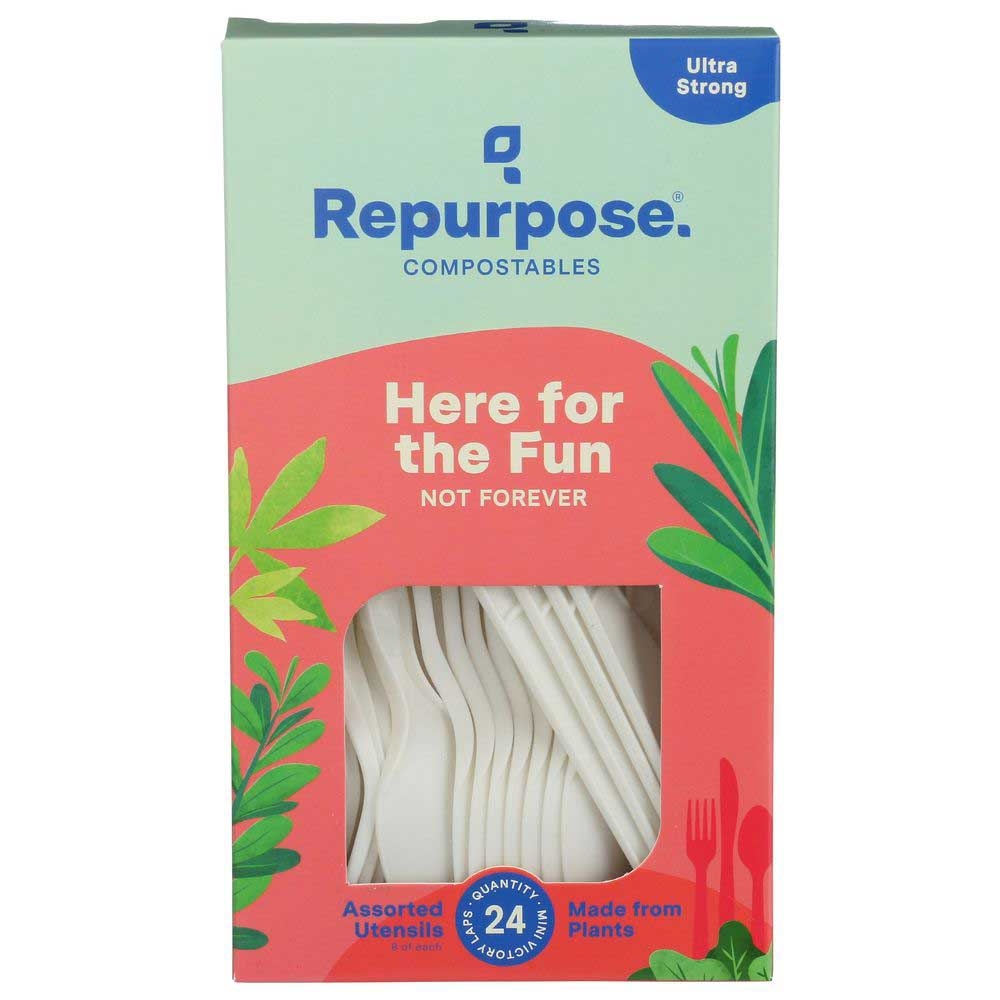 Repurpose Durable High Heat Combo Utensil - 24 count per pack -- 20 packs per case