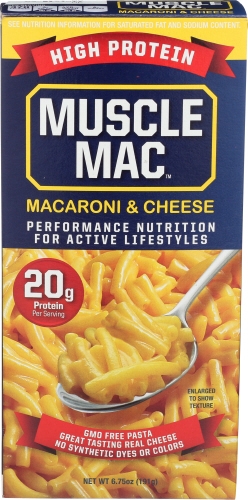 Muscle Mac High Protein Macaroni and Cheese, 6.75 Ounce -- 10 per case