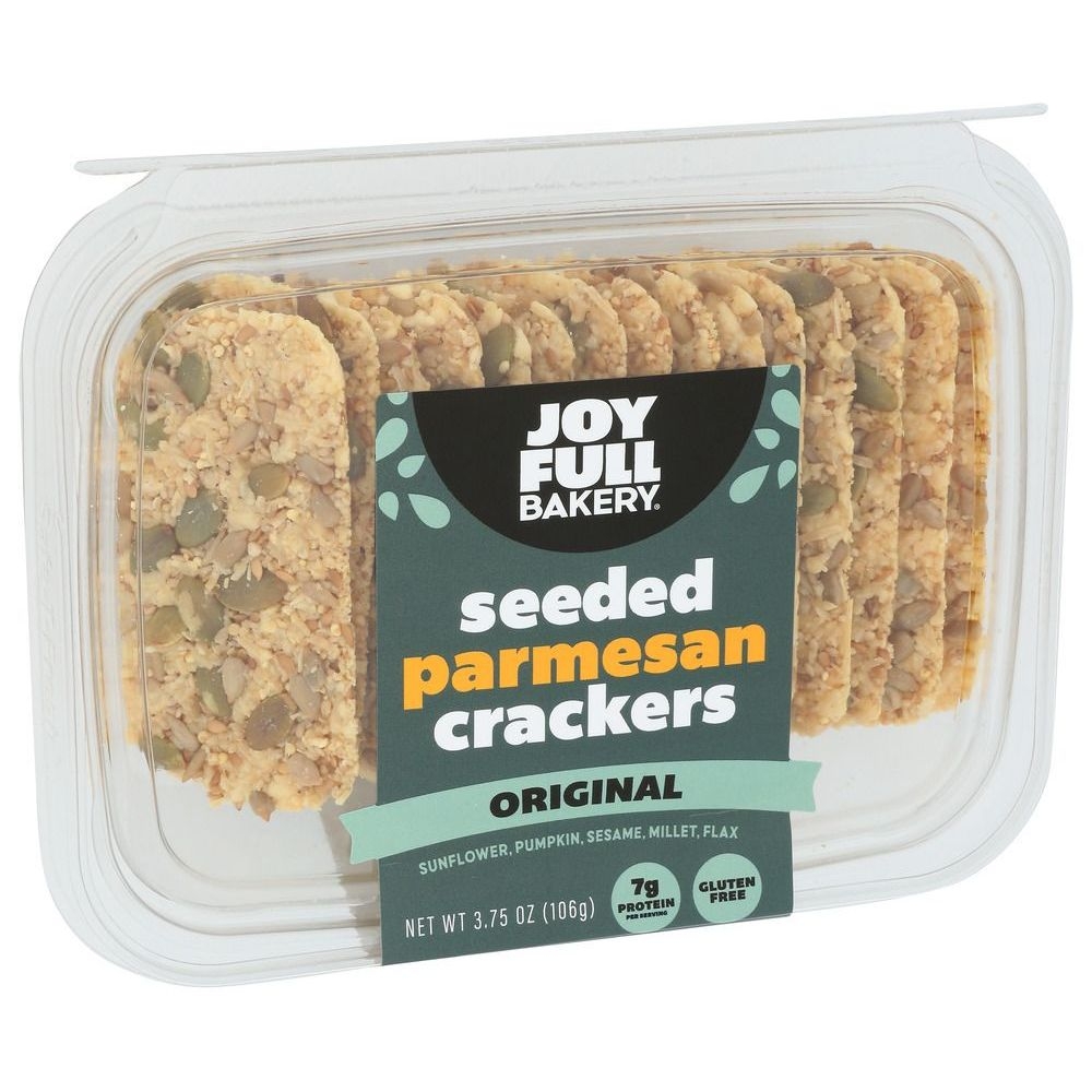 Joyfull Bakery Original Seeded Parmesan Crackers, 3.75 Ounce -- 8 per case
