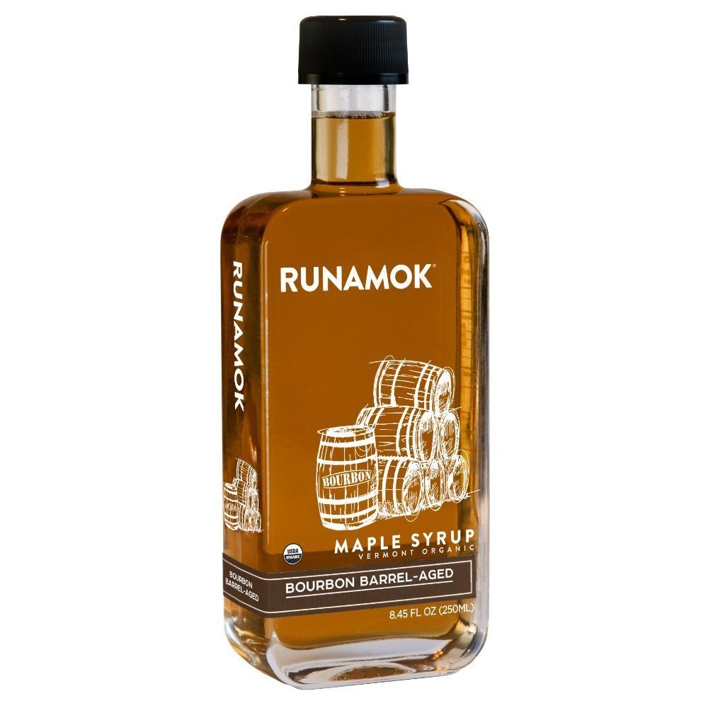 Runamok Organic Bourbon Barrel Aged Maple Syrup, 8.45 Fluid Ounce -- 6 per case