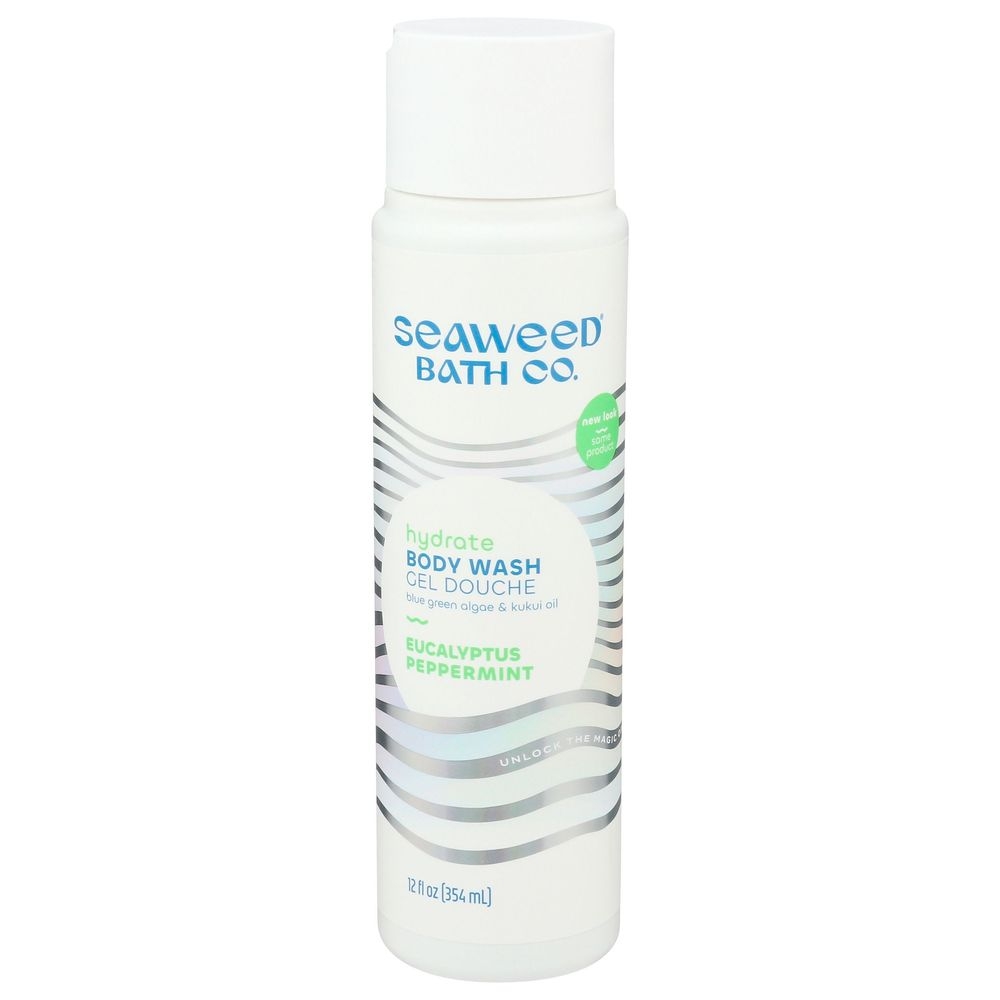 Seaweed Bath Eucalyptus Peppermint Hydrate Body Wash, 12 Fluid Ounce