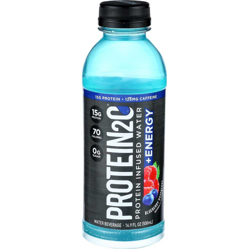 Protein2o Plus Energy Blueberry Raspberry Protein Infused Water, 16.9 Fluid Ounce -- 12 per case