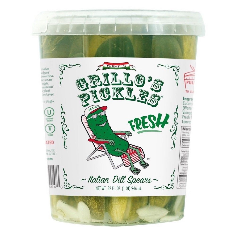Grillos Pickles Italian Dill Spears, 32 Fluid Ounce -- 6 per case