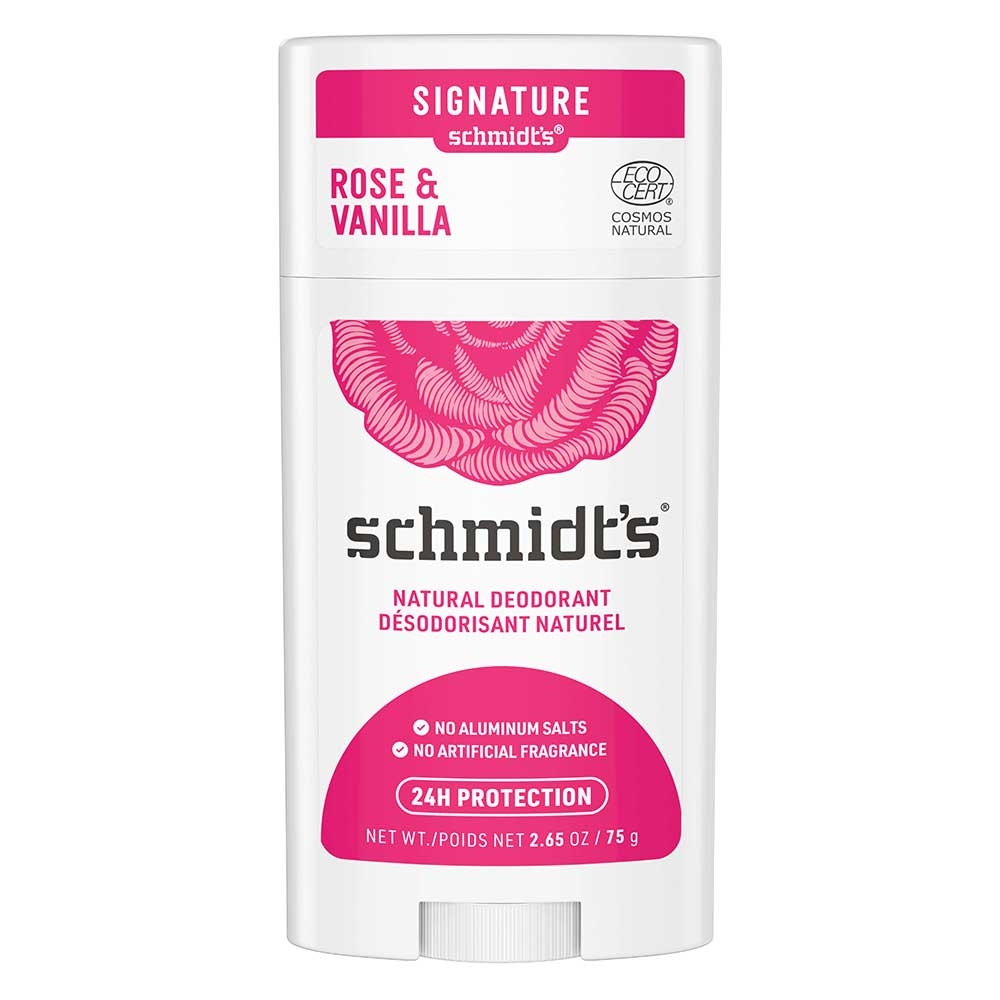 Schmidt's Rose Plus Vanilla Deodorant Stick, 2.65 Ounce -- 12 per case