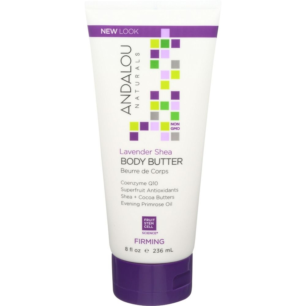 Andalou Naturals Lavender Shea Firming Body Butter, 8 Ounce