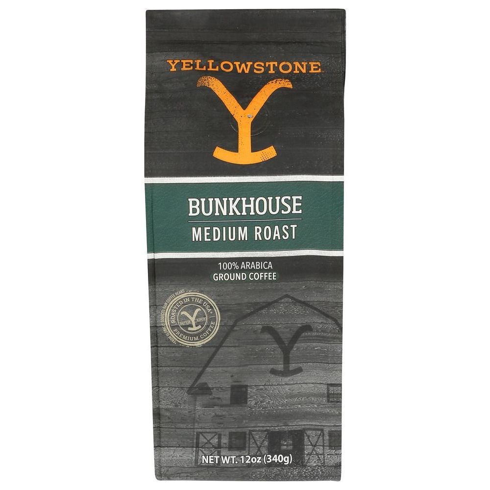 Yellowstone Bunkhouse Medium Roast Ground Coffee, 12 Ounce -- 6 per case