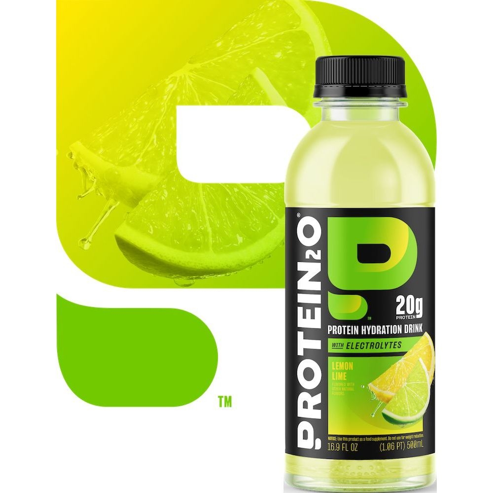 Protein2o Lemon Lime Hydration Beverage with Electrolytes, 16.9 Fluid Ounce -- 12 per case