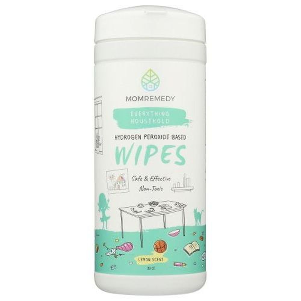 MomRemedy Hydrogen Peroxide All-purpose Cleaning and Stain Remover Wipes, 30 count -- 6 per case
