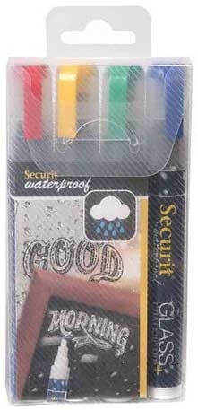 American Metalcraft Assortment Small Tip Chalk Marker -- 4 per case
