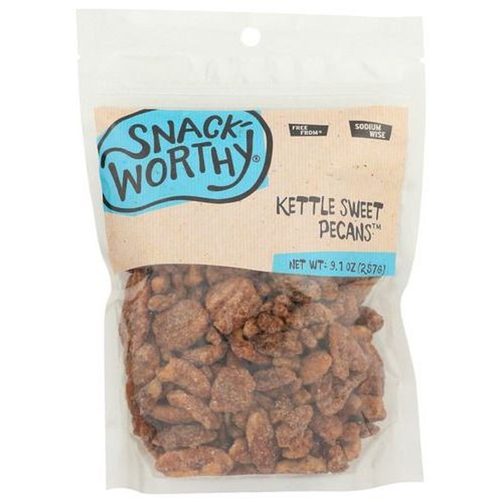 Snackworthy Kettle Sweet Pecans, 9.1 Ounce -- 12 per case