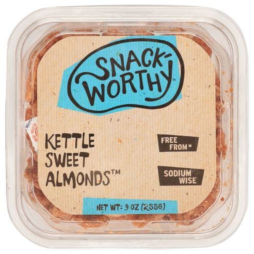 Snackworthy Kettle Sweet Almonds, 9 Ounce -- 12 per case
