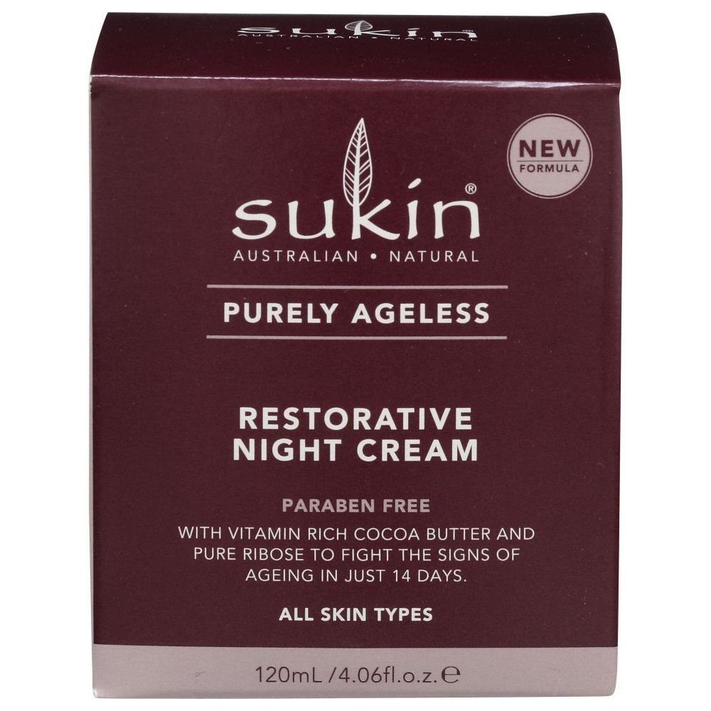 Sukin Purely Ageless ​Restorative Night Cream, 4.06 Fluid Ounce
