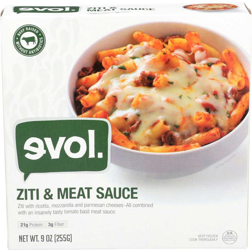 Evol Ziti Bolognese Pasta Bowl, 9 Ounce -- 8 per case