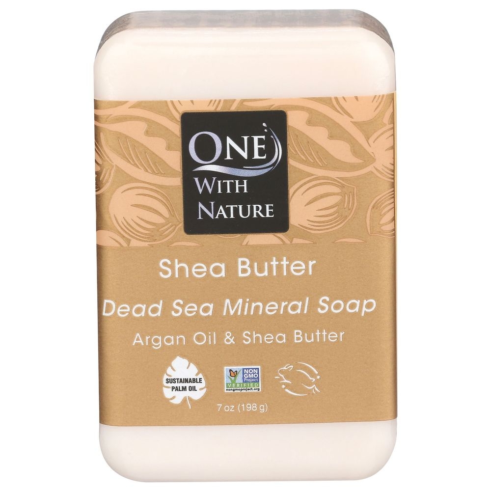 One With Nature Shea Butter Soap Bar, 7 Ounce