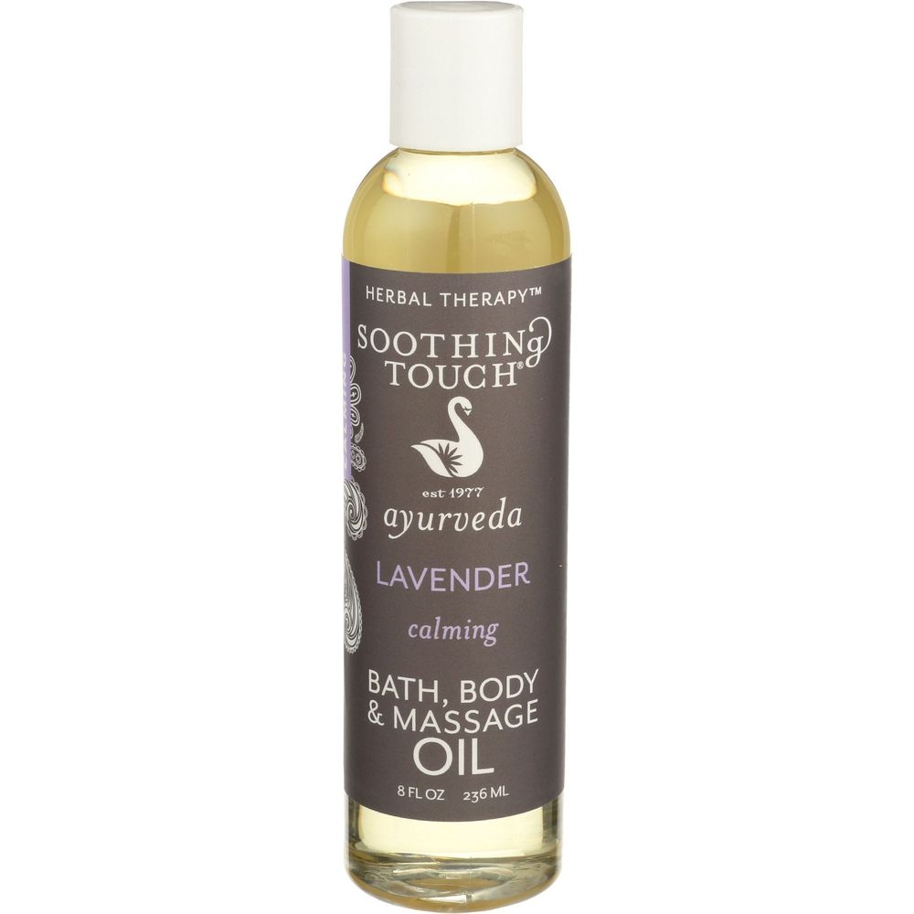 Soothing Touch Lavender Bath Body and Massage Oil, 8 Fluid Ounce -- 3 per case