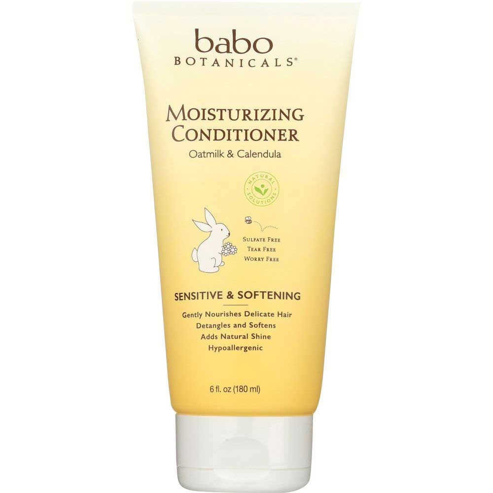 Babo Botanicals Oatmilk and Calendula Moisturizing Conditioner, 6 Fluid Ounce