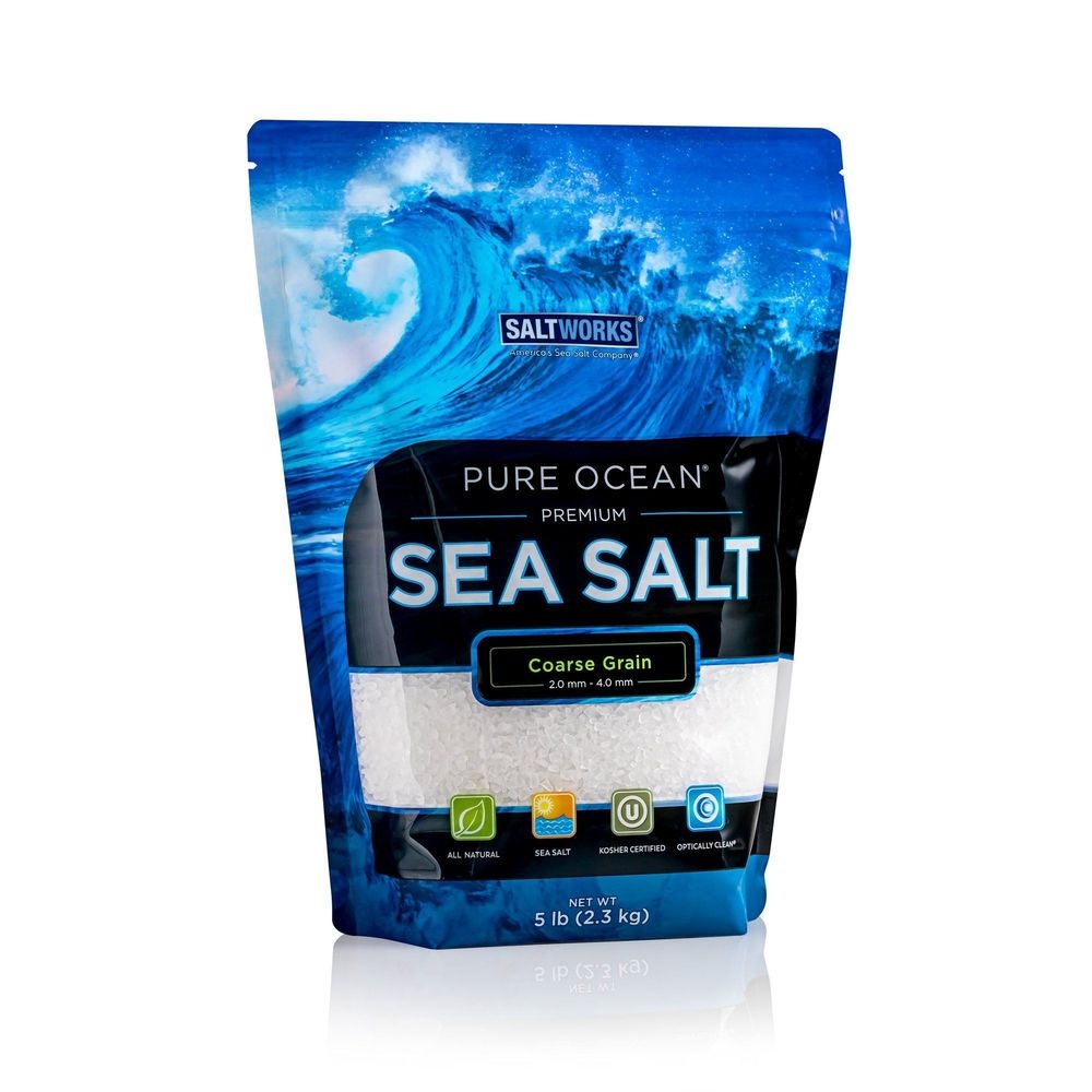 SaltWorks Pure Ocean Coarse Grain Sea Salt, 5 Pound