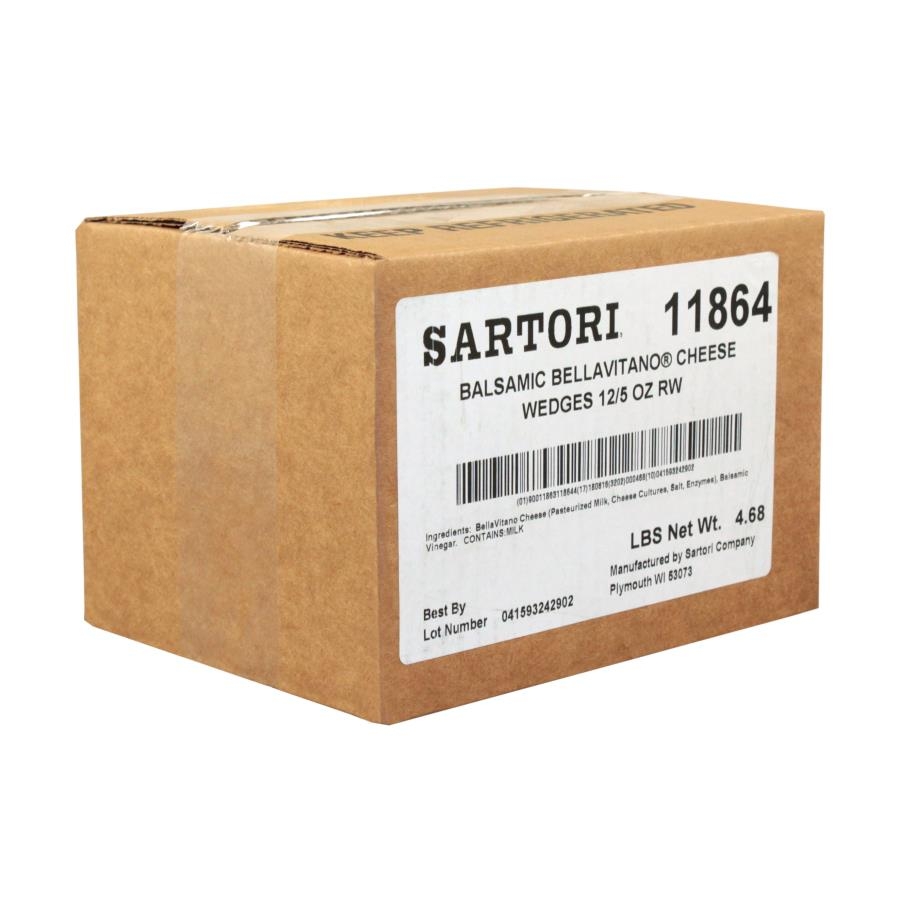Sartori Reserve Balsamic BellaVitano Cheese Wedge, 5 Ounce -- 12 per case.