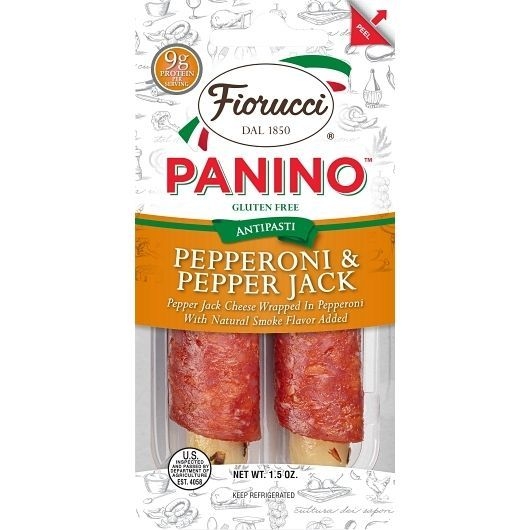Fiorucci Pepperoni and Pepper Jack Cheese Panino, 1.5 Ounce -- 16 per case