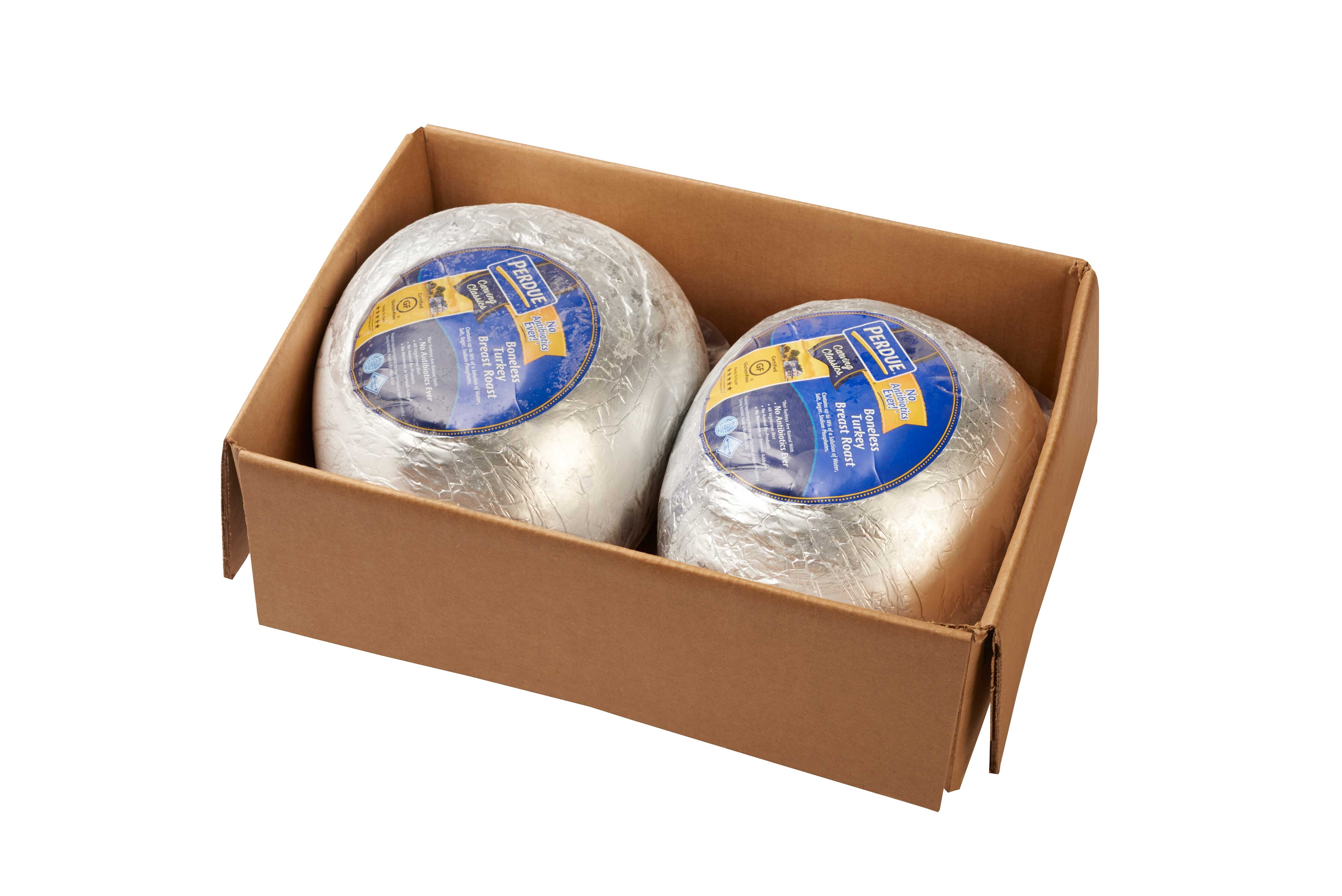 Perdue Farms Skin On Ready To Cook Turkey Breast Foil, 9.5 Pound -- 2 Per Case
