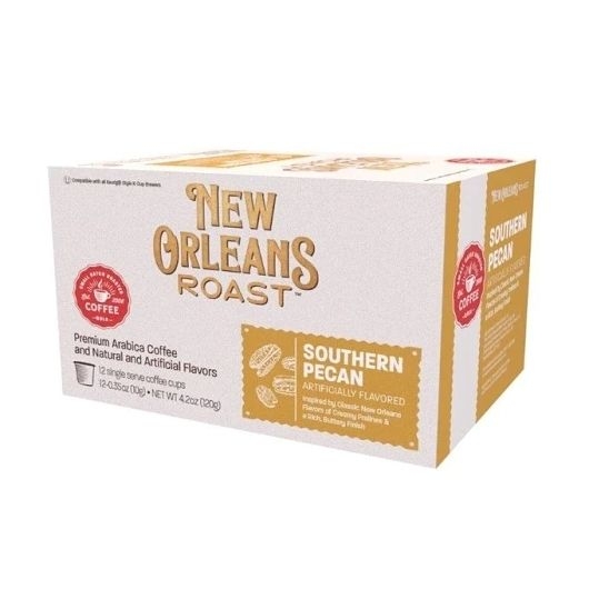 New Orleans Roast Southern Pecan Single Serve Coffee - 12 count per pack -- 6 packs per case