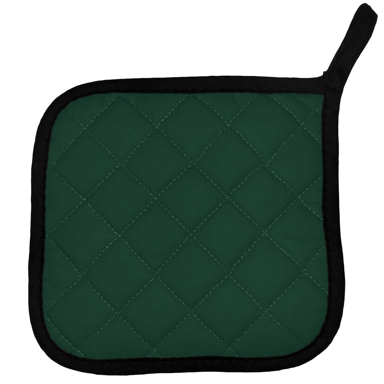 Intedge Hunter Green Poly/Cotton Pot Holder, 8 x 8 inch 