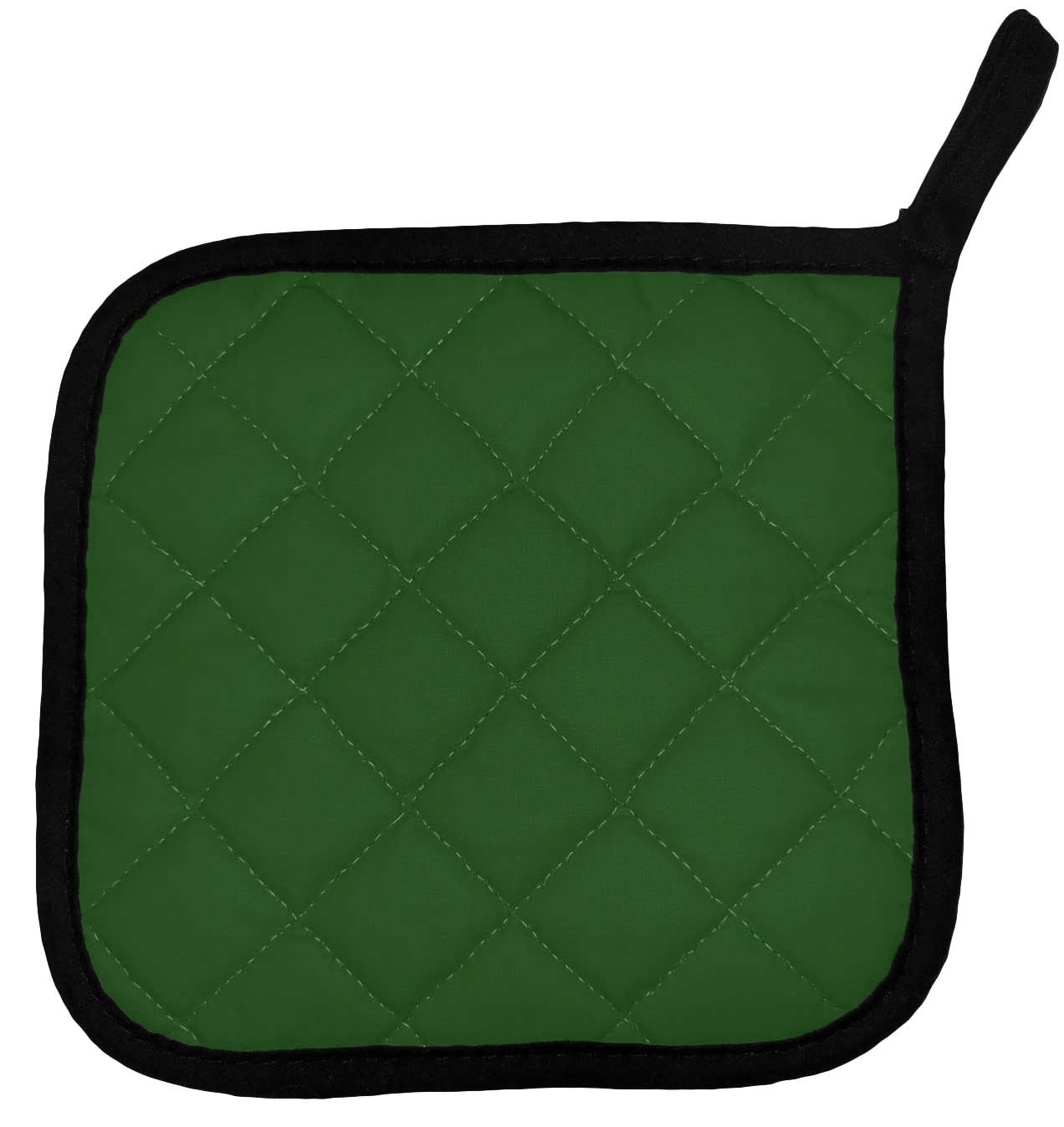 Intedge Green Poly/Cotton Pot Holder, 8 x 8 inch 