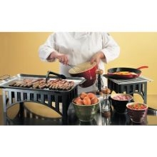 Cal Mil Stainless Steel Griddle Plate with Bracket Only, 20 x 13 3/4 x 2 1/4 inch