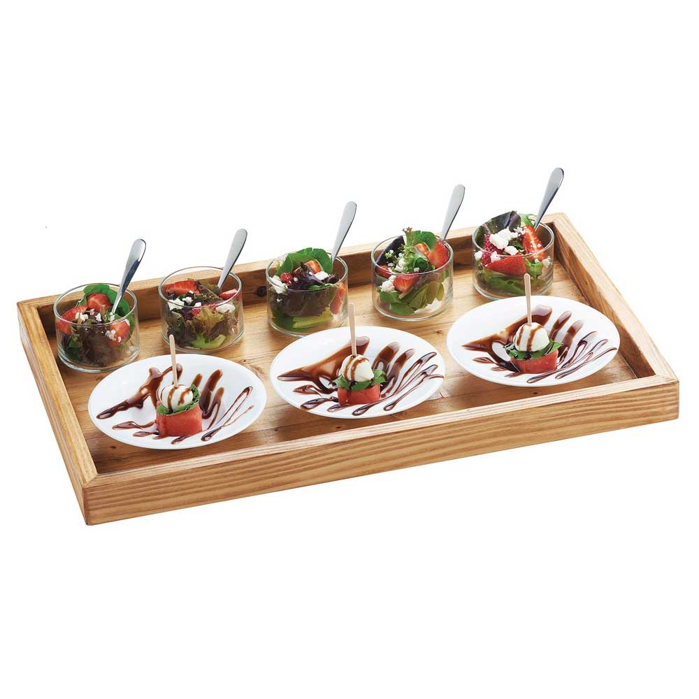 Cal Mil Madera Reclaimed Wood Tray, 19.75 x 11.75 x 1.25 inch