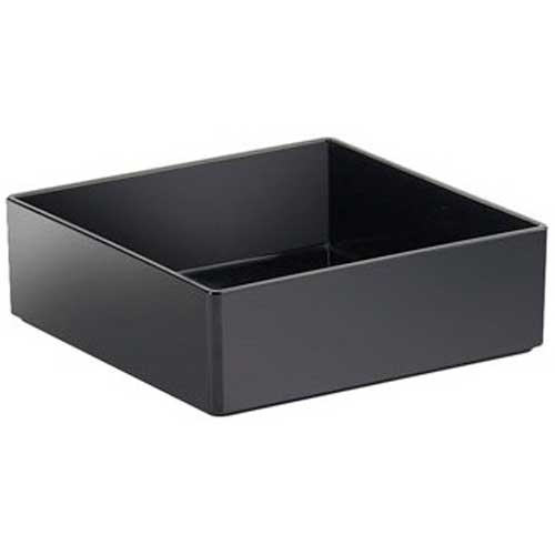 Cal Mil Salad Bar Accessories Cater Choice Black Melamine Box, 10 x 10 x 3 inch