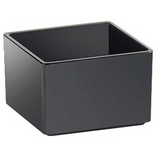 Cal Mil Salad Bar Accessories Cater Choice Black Melamine Box, 5 x 5 x 3 inch