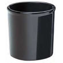 Cal Mil Black 32 Ounce Melamine Round Jar, 5 inch Dia x 5.5 inch