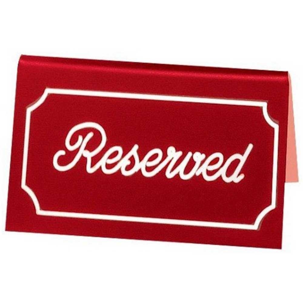 Cal Mil Red with White Engraved Message Tent, 5 x 1 x 3 inch