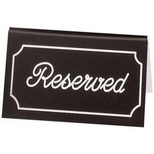 Cal Mil Black with White Engraved Message Tent, 5 x 1 x 3 inch