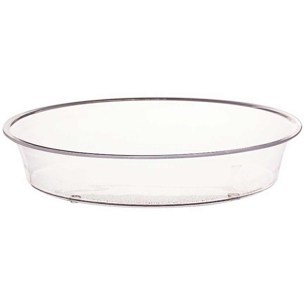 Cal Mil Turn N Serve Clear Deep Tray, 12 inch Dia x 3.5 inch