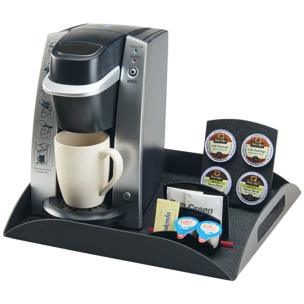 Cal Mil Classic Black Coffee Amenity Tray, 15.25 x 12.5 x 2 inch