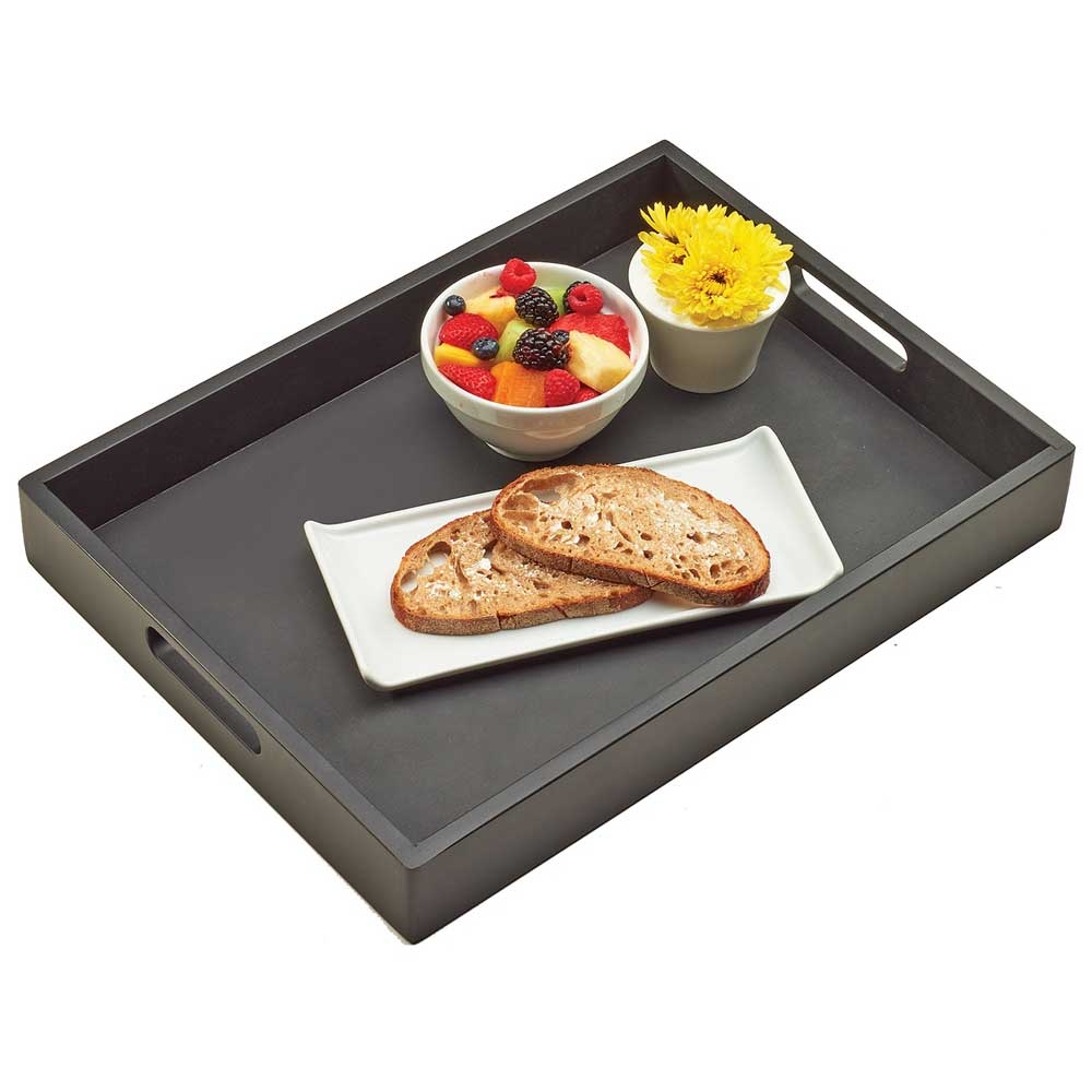 Cal Mil Midnight Bamboo Tray, 19 x 14 x 2.5 inch