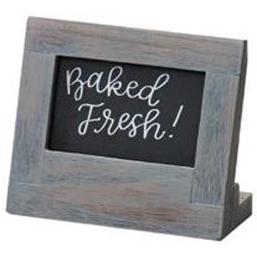 Cal Mil Oak Ashwood Gray Chalkboard Sign, 5 x 2.5 x 4.5 inch