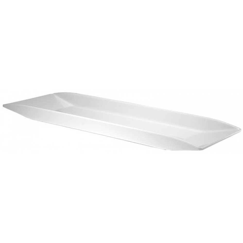 Cal Mil White Melamine Platter, 23 x 7 x 1 inch