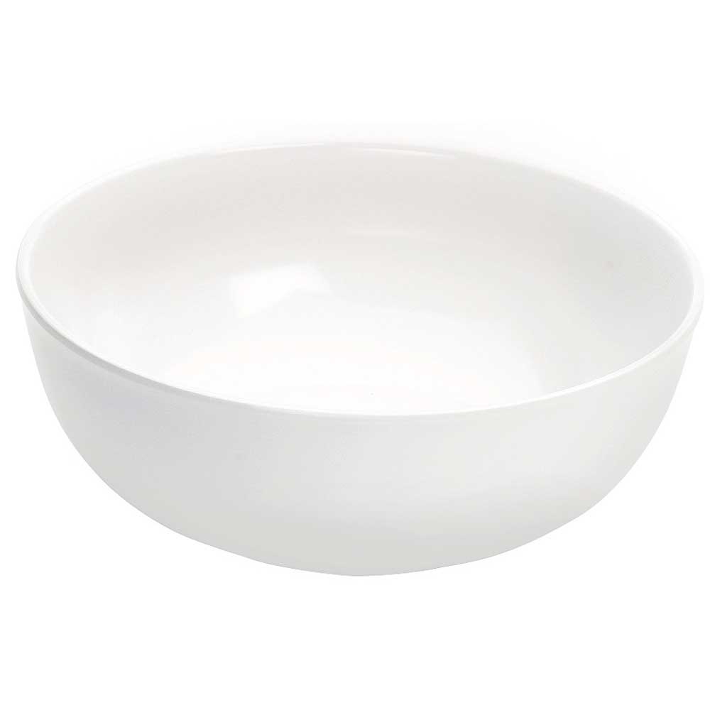 Cal Mil Sierra White Melamine Multi Size Round Bowl, 11 x 4 inch