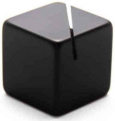 American Metalcraft Black Acrylic Cube Card Holder, 1 1/8 inch Square