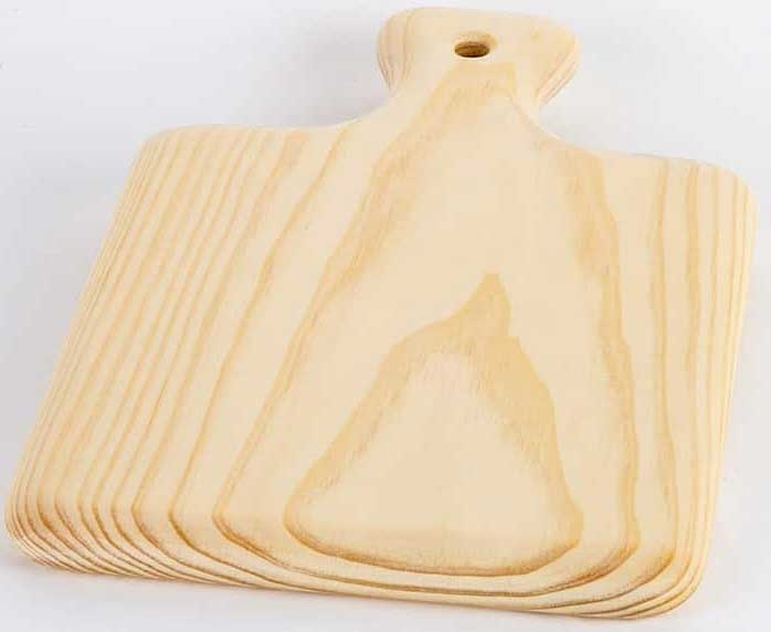 American Metalcraft Heavy Rubber Wood Bread Board, 8 1/16 x 8 inch