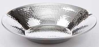 American Metalcraft Stainless Steel Small Round Hammered Tray, 8.5 x 8.5 x 1.62 inch
