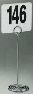 American Metalcraft Chrome Swirl Base Number Stand, 8 inch