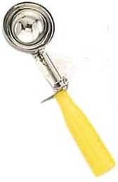American Metalcraft Stainless Steel Yellow Handle Number 20 Thumb Disher