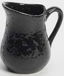 American Metalcraft Porcelain Black Artisanal Bell Creamer, 4 Ounce