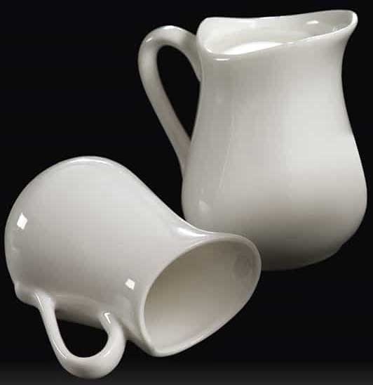 American Metalcraft The Prestige Porcelain Bell Creamer, 2.5 Ounce