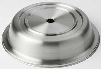 American Metalcraft Stainless Steel Satin Finish Plate Cover for English Foot Plates, 10 3/8 to 10 5/8 inch Dia