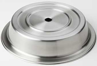 American Metalcraft Stainless Steel Satin Finish Plate Cover for Standard Foot Plates, 11 1/8 to 11 1/2 inch Dia